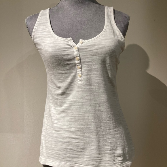 Banana republic white tank top, size extra small - Picture 1 of 6